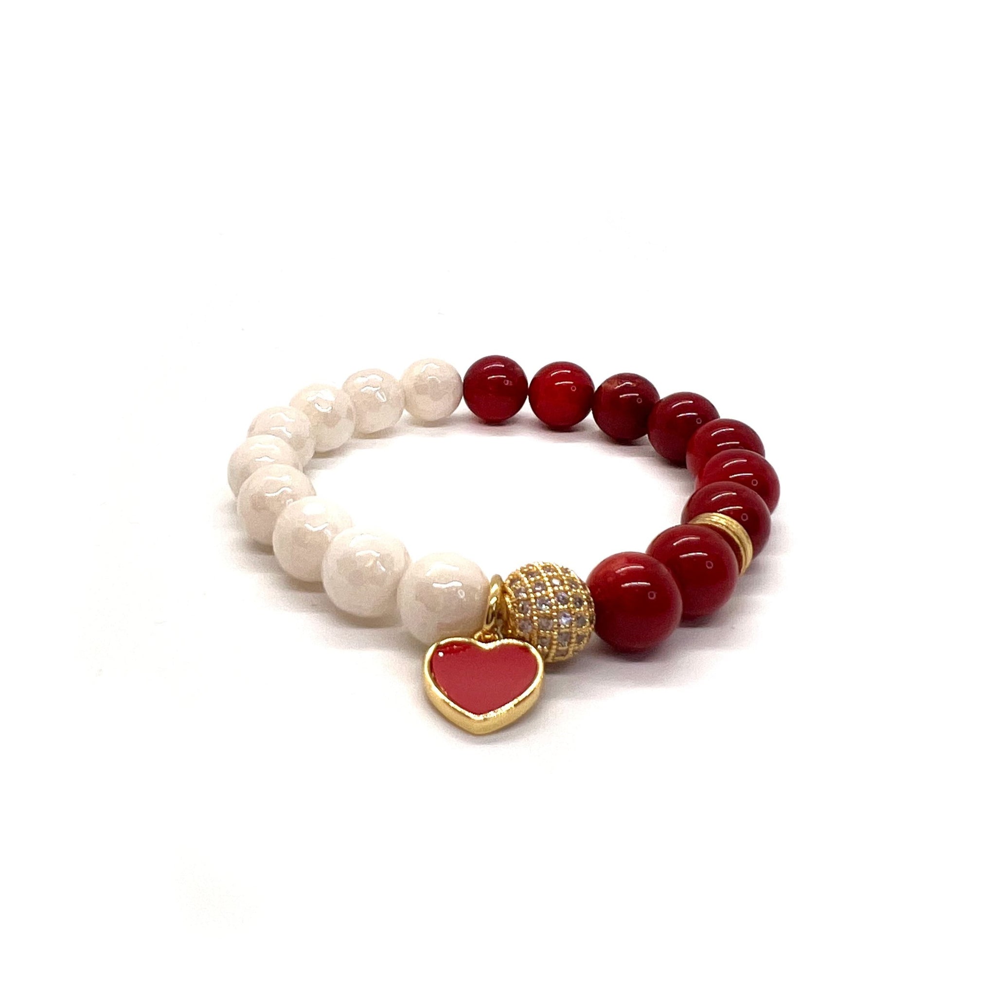 Red Heart Charm Bracelet