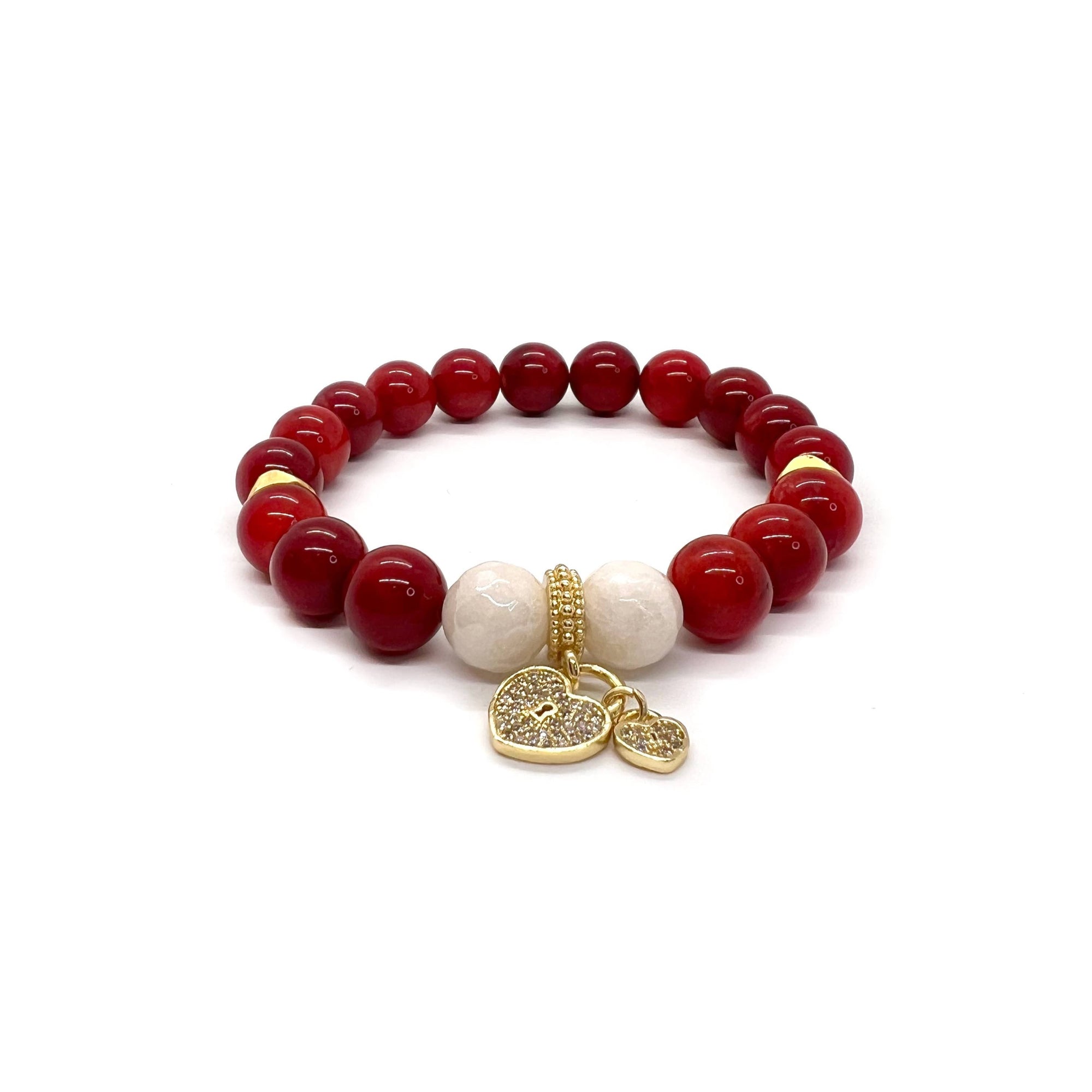 Locking Hearts Charm Bracelet