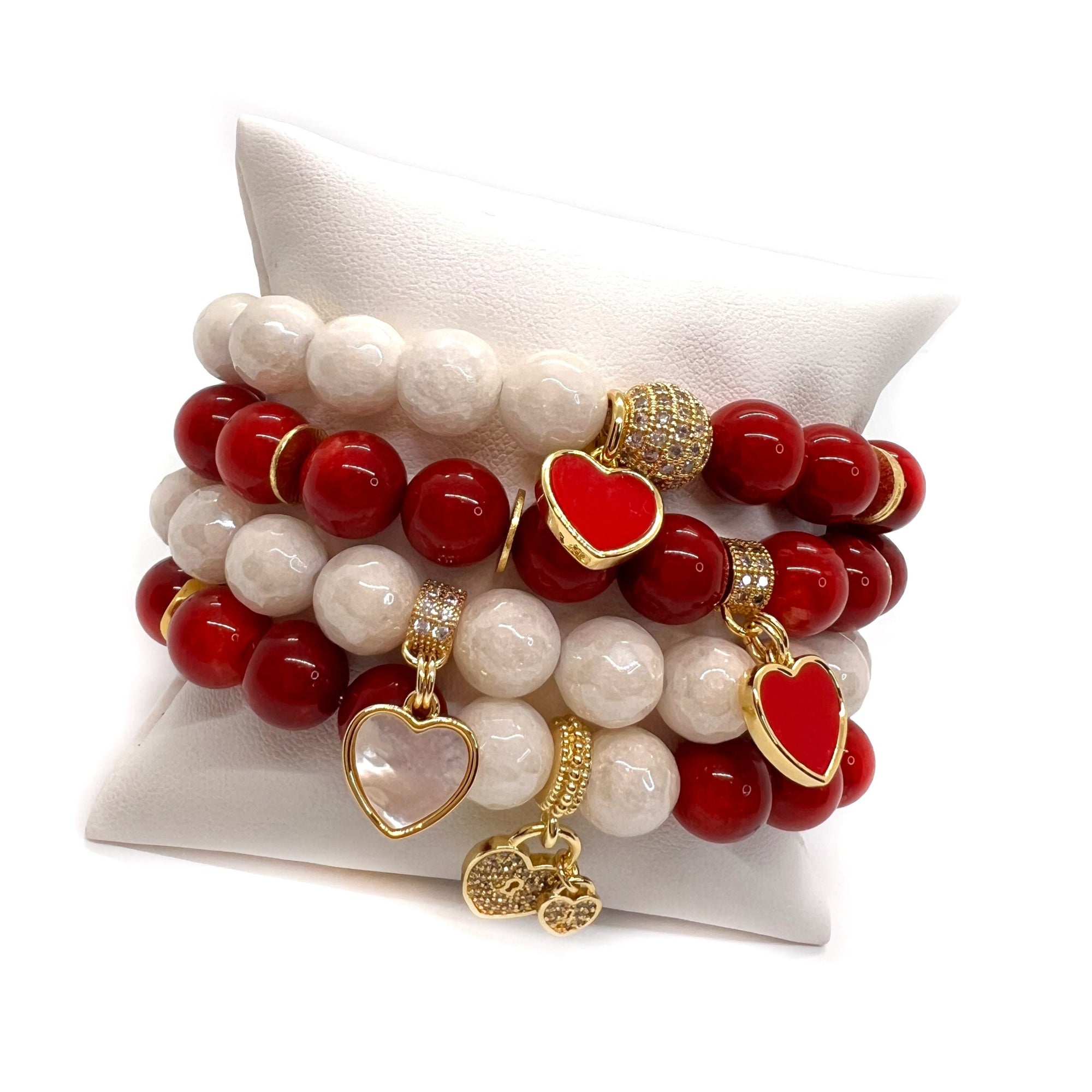 Red Heart Charm Bracelet